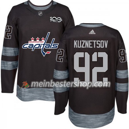 Washington Capitals Evgeny Kuznetsov 92 1917-2017 100th Anniversary Adidas Schwarz Trikot Authentic - Herren Washington Capitals Evgeny Kuznetsov 92 1917-2017 100th Anniversary Adidas Schwarz Trikot Authentic - Herren